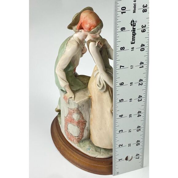 Vintage Giuseppe Armani Courting the Maiden Figurine 10 inch Made in Italy Rare - Picture 9 of 9